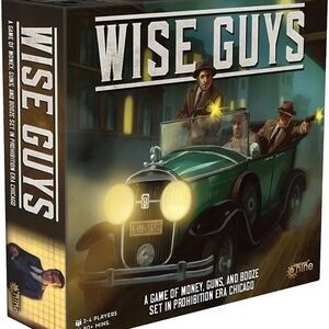 Wise Guys Board Game - Green Vintage Car Artwork